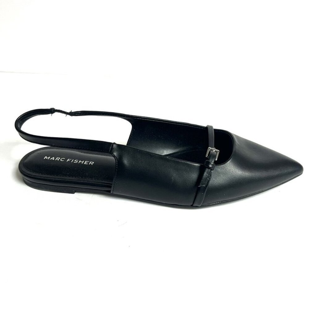 Marc Fisher Women’s Elema Black Flats, Size 9.5M